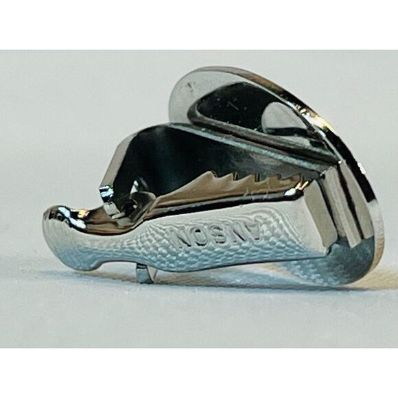 Vintage Anson Silver Tie Tack Clip Original Box Mid Century Draper Madmen - Picture 4 of 8